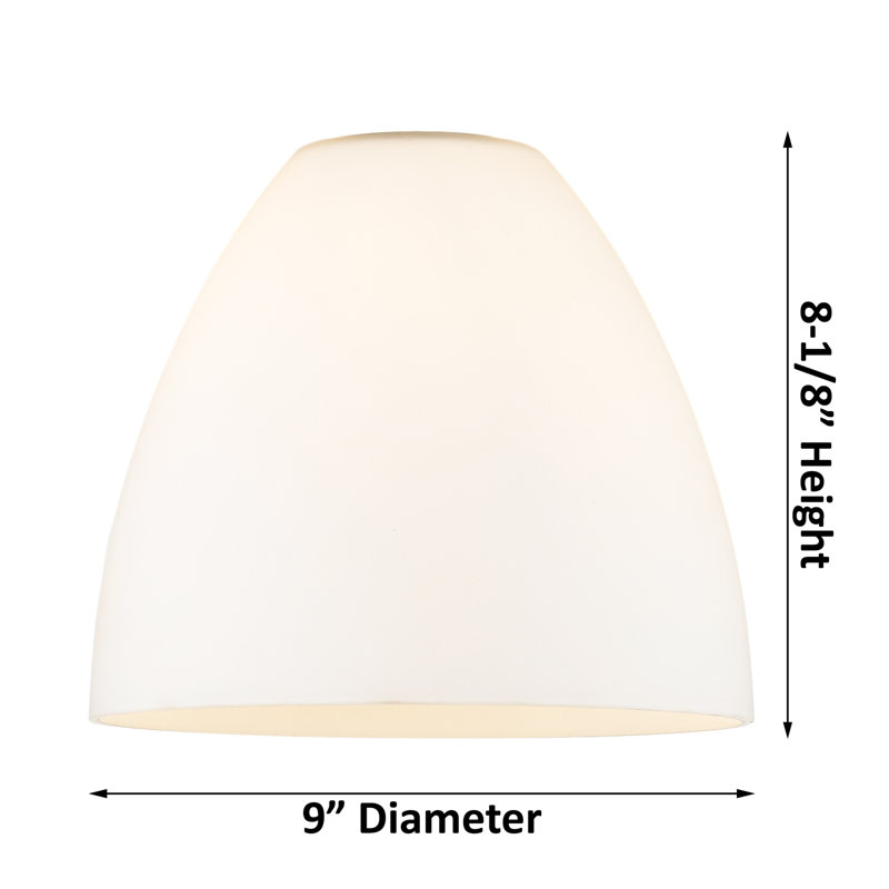 Plafonnier semi-encastré 9 po Aloisa, H 13,25 po x l 9 po x P 9 po, Bronze huilé