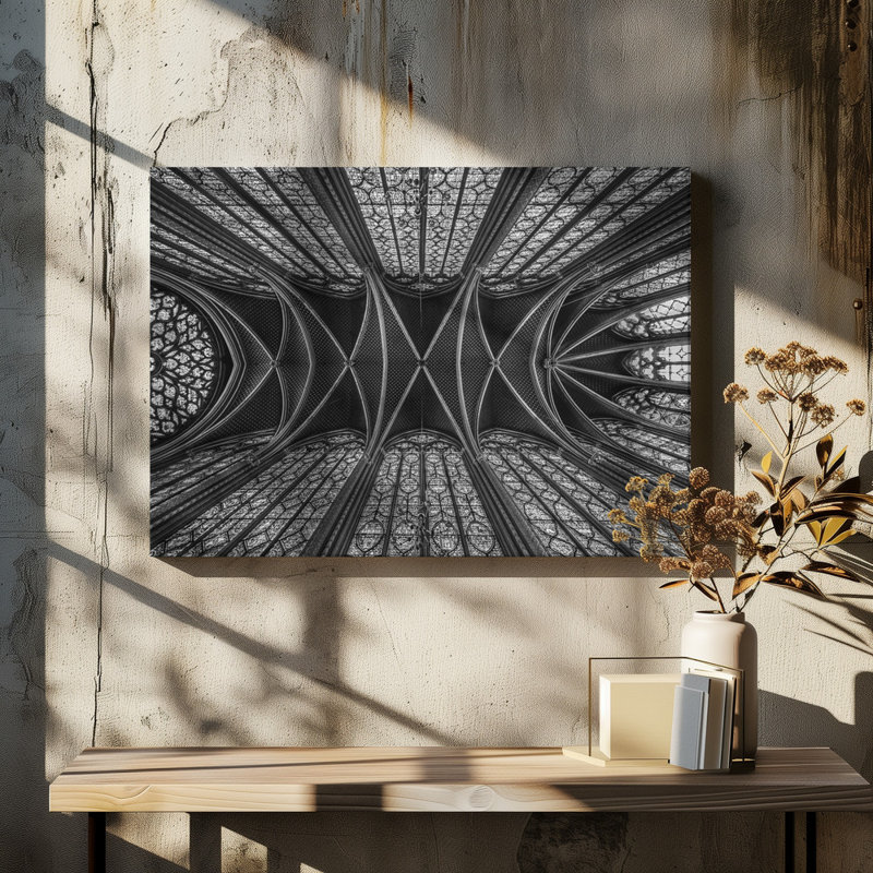 Wrapped Canvas Print, Black/White, 50.8 cm H x 76.2 cm W