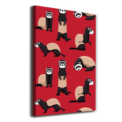 Ferrets - Wrapped Canvas Print
