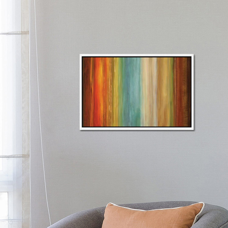 Wavelength I by Max Hansen - Print on Canvas, White Floater Framed, 66.04 cm H x 45.72 cm W x 4.445 cm D