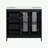 bathroom vanity with two doors, adjustable shelves and three drawers-451784771