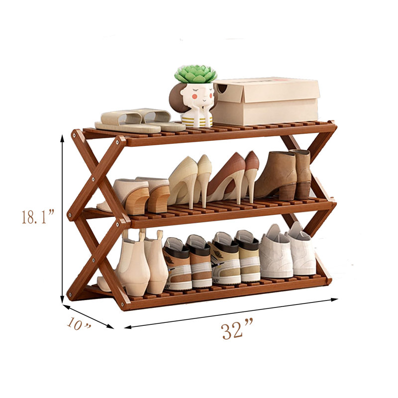 Bamboo Foldable Shelf Color, Brown