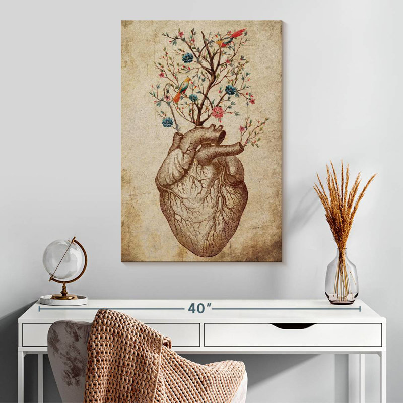 Keiri Heart Spring Floral, 30" H x 20" W