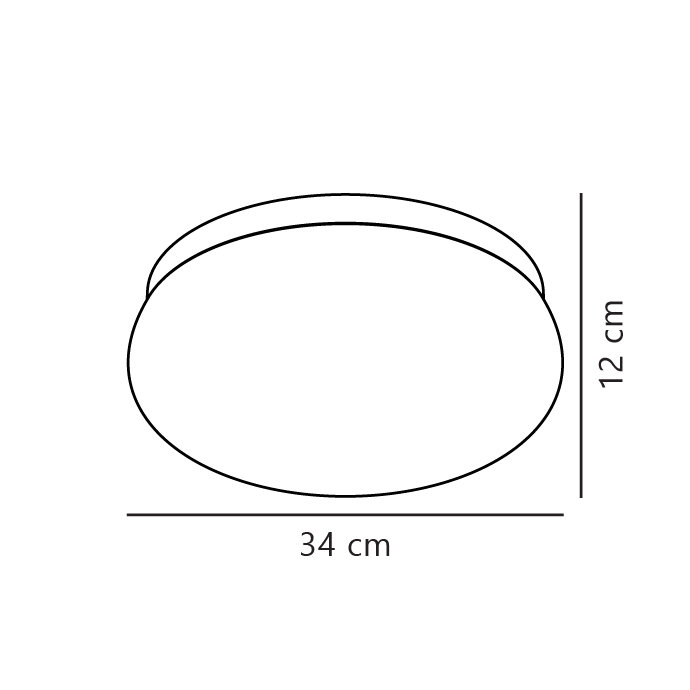 Flush Mount, White