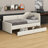 L-Shaped Upholstered Daybed With Storage Drawers-1922249770