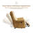 Large Power Lift Recliner Chair For Elderly, Oversized Lay Flat Recliner With Massage And Heat, Electric Lift Chair With Adjustable Headrest, Extended Footrest, Usb Ports.-1047026909
