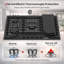 Surface de cuisson au gaz 36 po GASland en émail noir avec 5 brûleurs, grille / plaque chauffante à double face, convertible au gaz naturel / GPL, certifié CSA-126175760