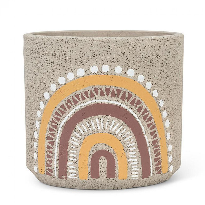 Pot à fleurs Boho Rainbow, H 6 po x l 7 po x P 7 po