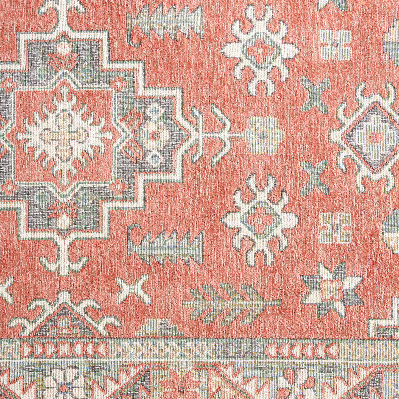 TOWN & COUNTRY LUXE Livie Forever Vintage Everwash Washable Multi-Use, Non-Slip Kitchen Runner, Pink