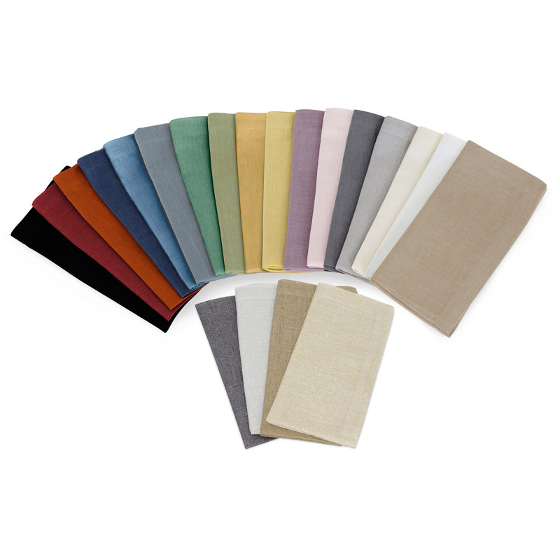La Classica 4 Piece Linen Napkin Set, Rust