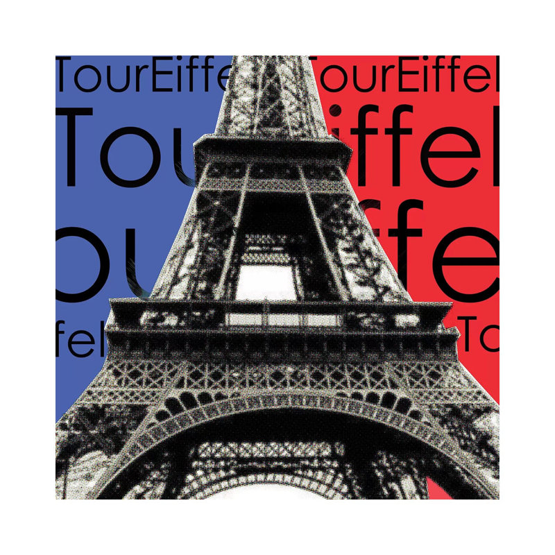 Tour Eiffel by Luz Graphics - Wrapped Canvas Print, 93.98 cm H x 93.98 cm W x 3.175 cm D