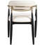 Eligah Vegan Leather Upholstered Dining Arm Chair-217157762-217157785