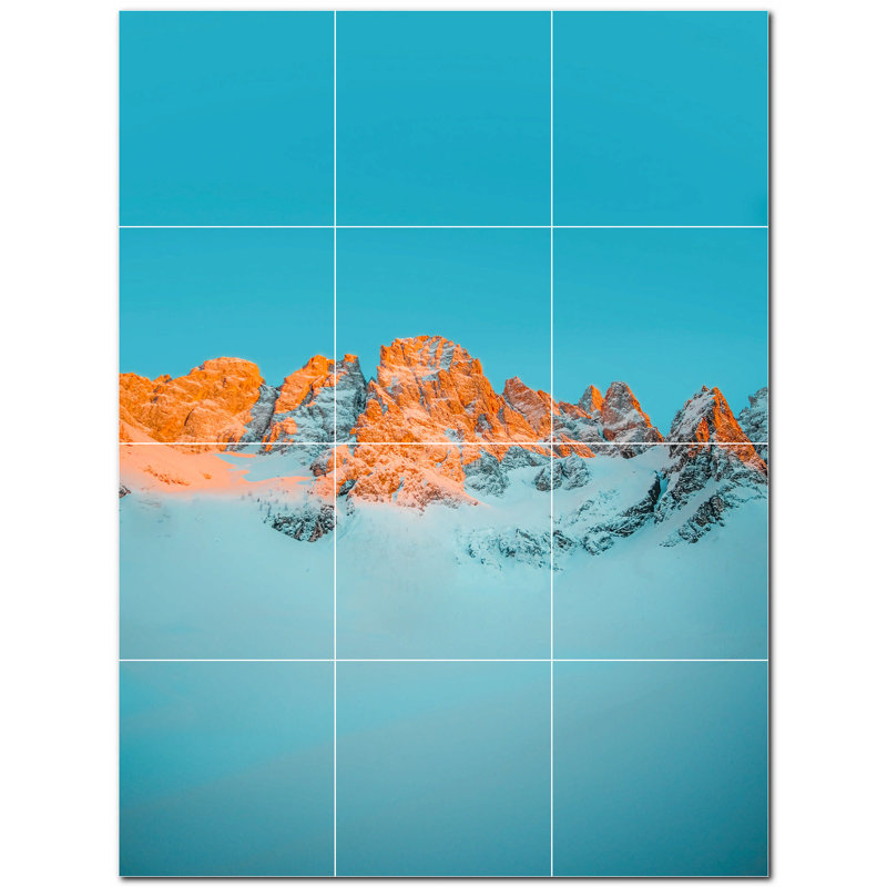 Photo de montagnes 4,25 x 4,25