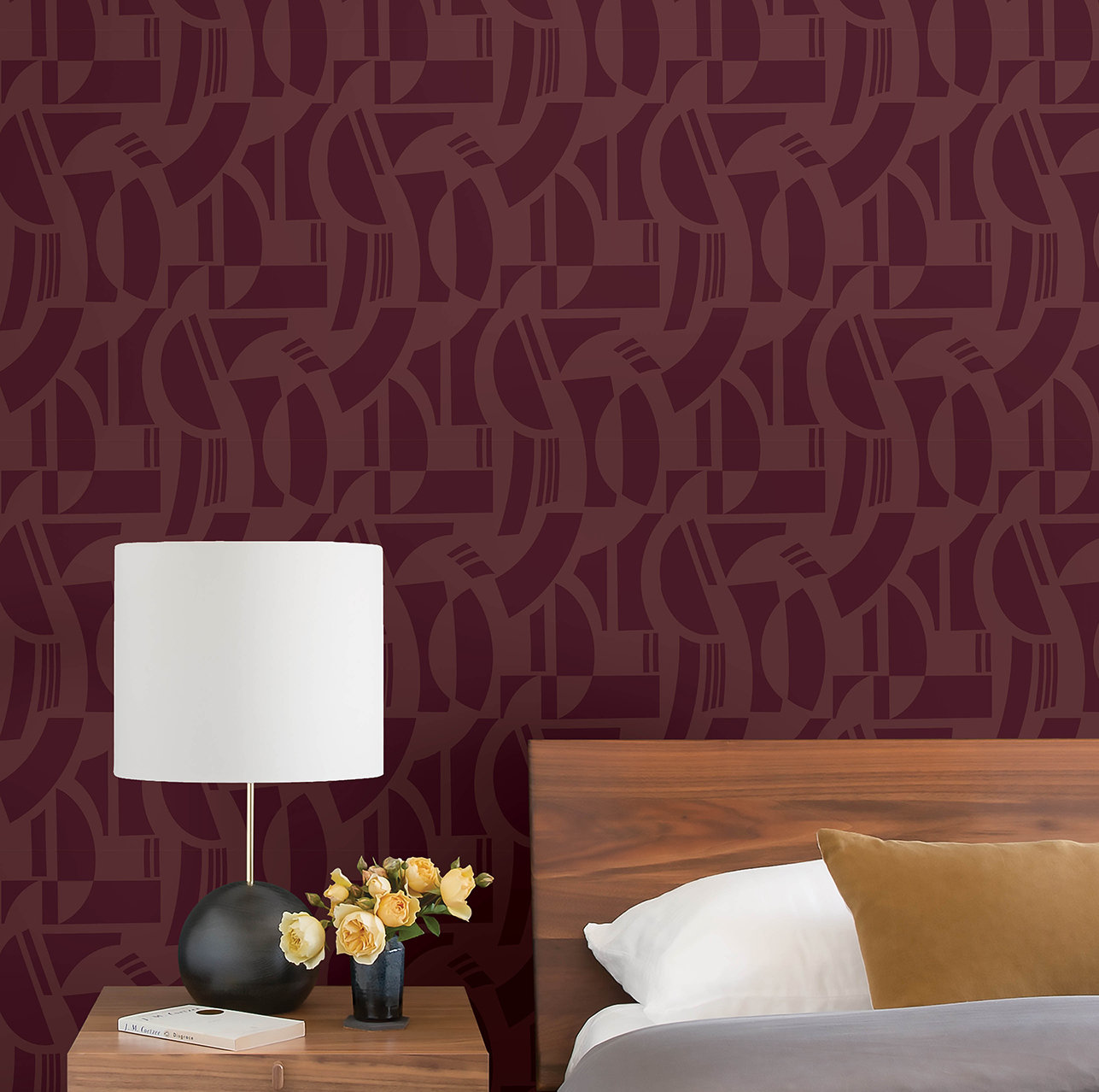Carter Wallpaper Double Roll, Red
