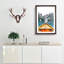 Boat in Lago di Braies Italy Abstract - Picture Frame Graphic Art Print-56862681-56862688