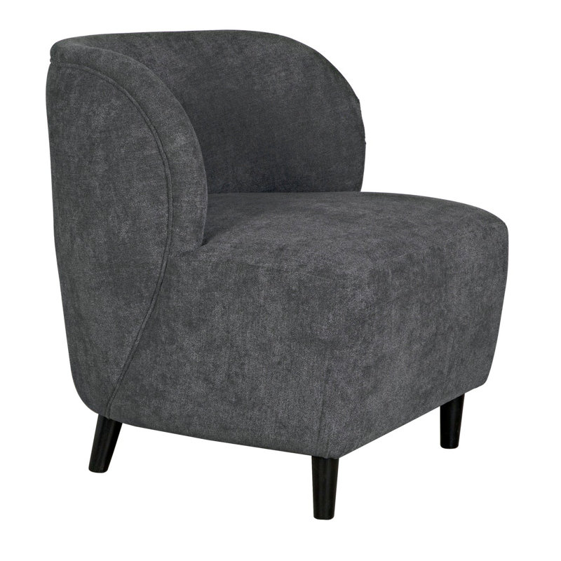 Laffont Barrel Chair, Ocean Gray, Black