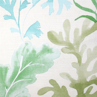 Sea Garden Floral Cotton Throw Pillow