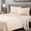 Ensemble de draps en satin de coton égyptien peigné de qualité supérieure à densité de tissage de 400 fils Superior