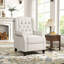 Fauteuil inclinable classique à dossier poussé de 29,5 po de large avec dossier et rivets-581751057