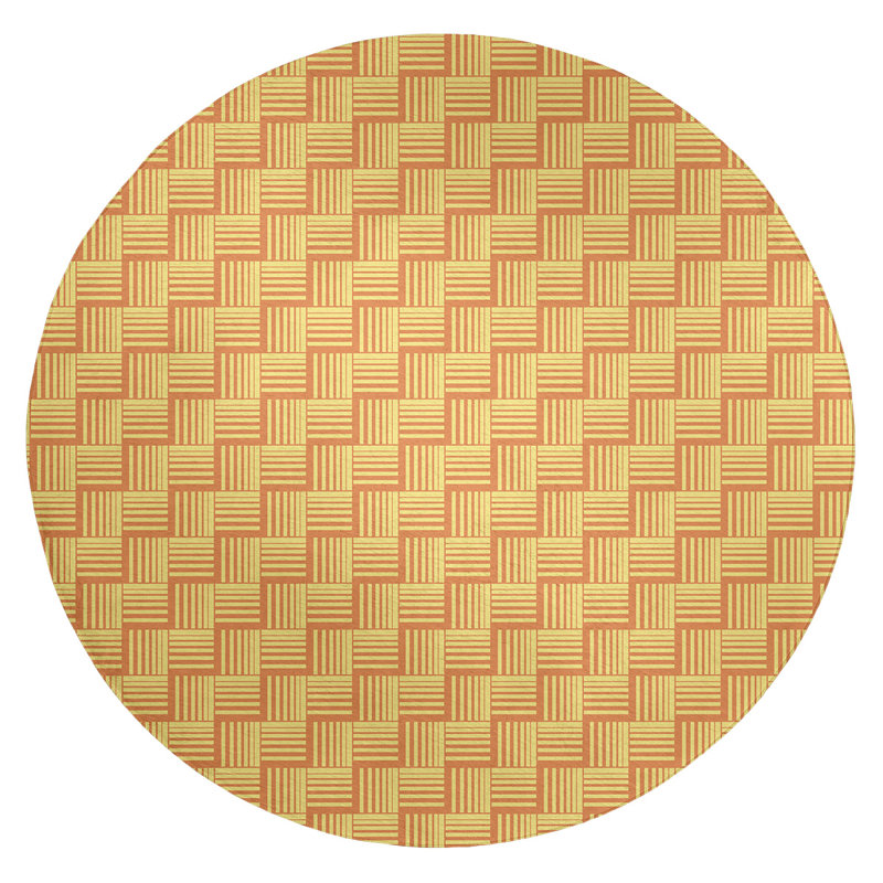 Chenille Indoor Rug, Round 5'
