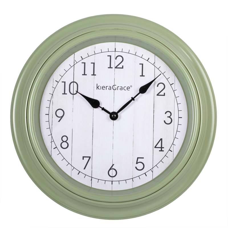 Horloge murale, Vert