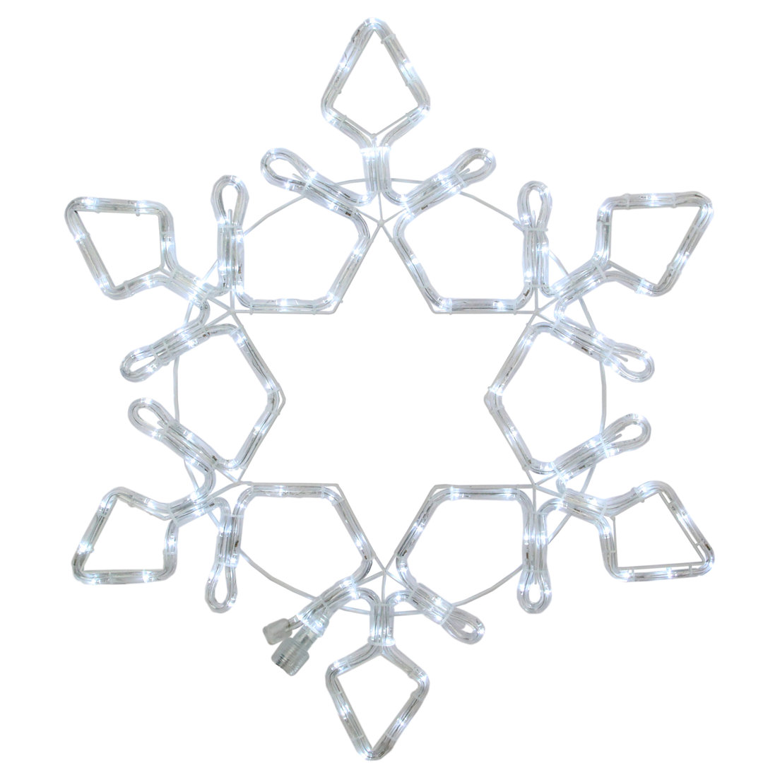 LED Rope Light Snowflake Christmas Decoration Northlight Seasonal 