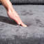 Canapé en chenille 110,41 x 31,65 po 3 - Coussins et structure en tissu-885467877
