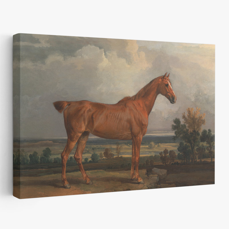Chasseur contemporain dans un paysage, H 24 po x l 16 po
