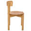 Chaise en bois massif séché au four-1522679711