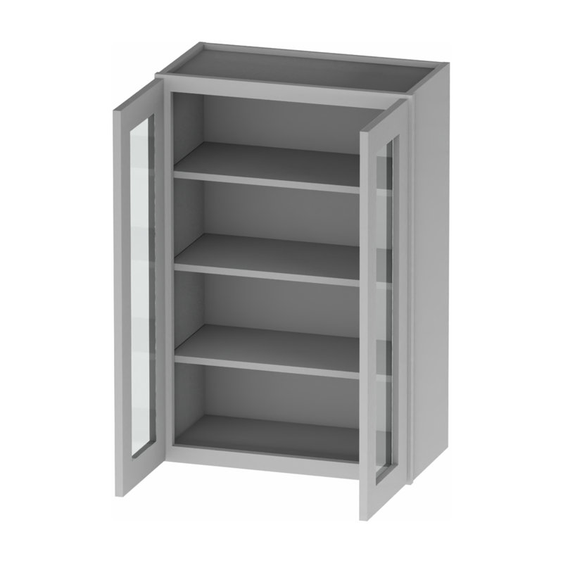 Armoire murale standard en bois contreplaqué 24 po x 12 po x H 36 po Kindwood Eco, 24 po x 36 po, Gris