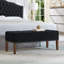 Banc capitonné avec rangement et garniture cloutée-1313429789