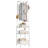 Coat Rack Stand with 3 Movable Hooks