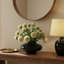 Dahlia Spray Arrangement in Round Glass Vase