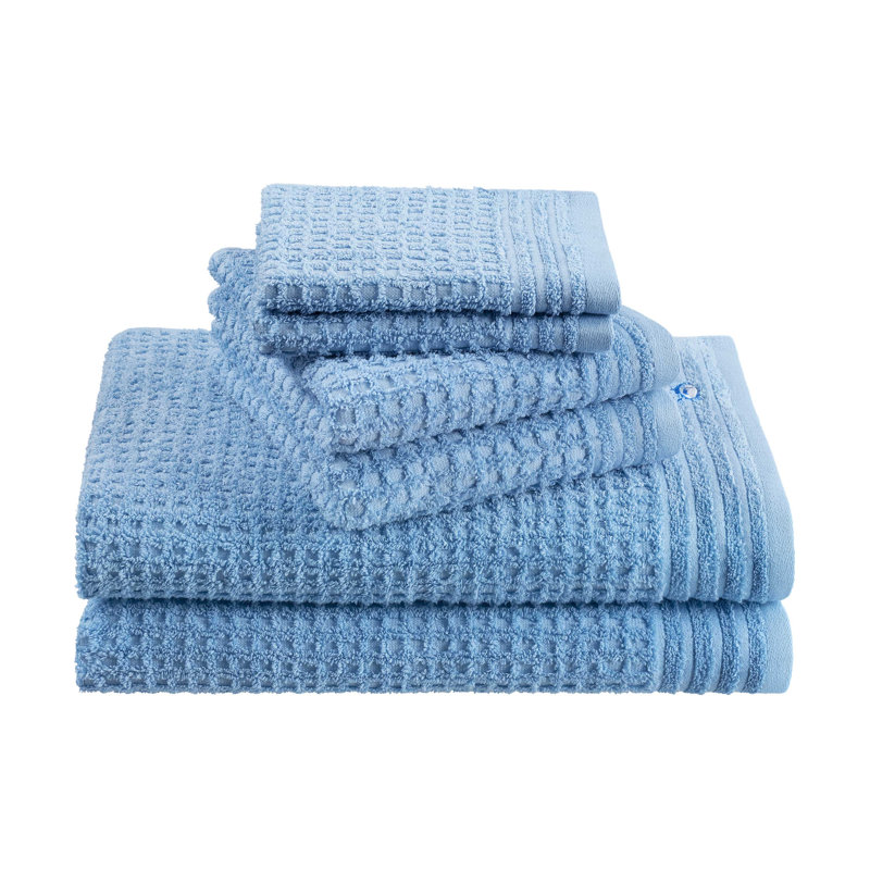 Southern Tide 6-Pack Waffle Towel Set, Blue