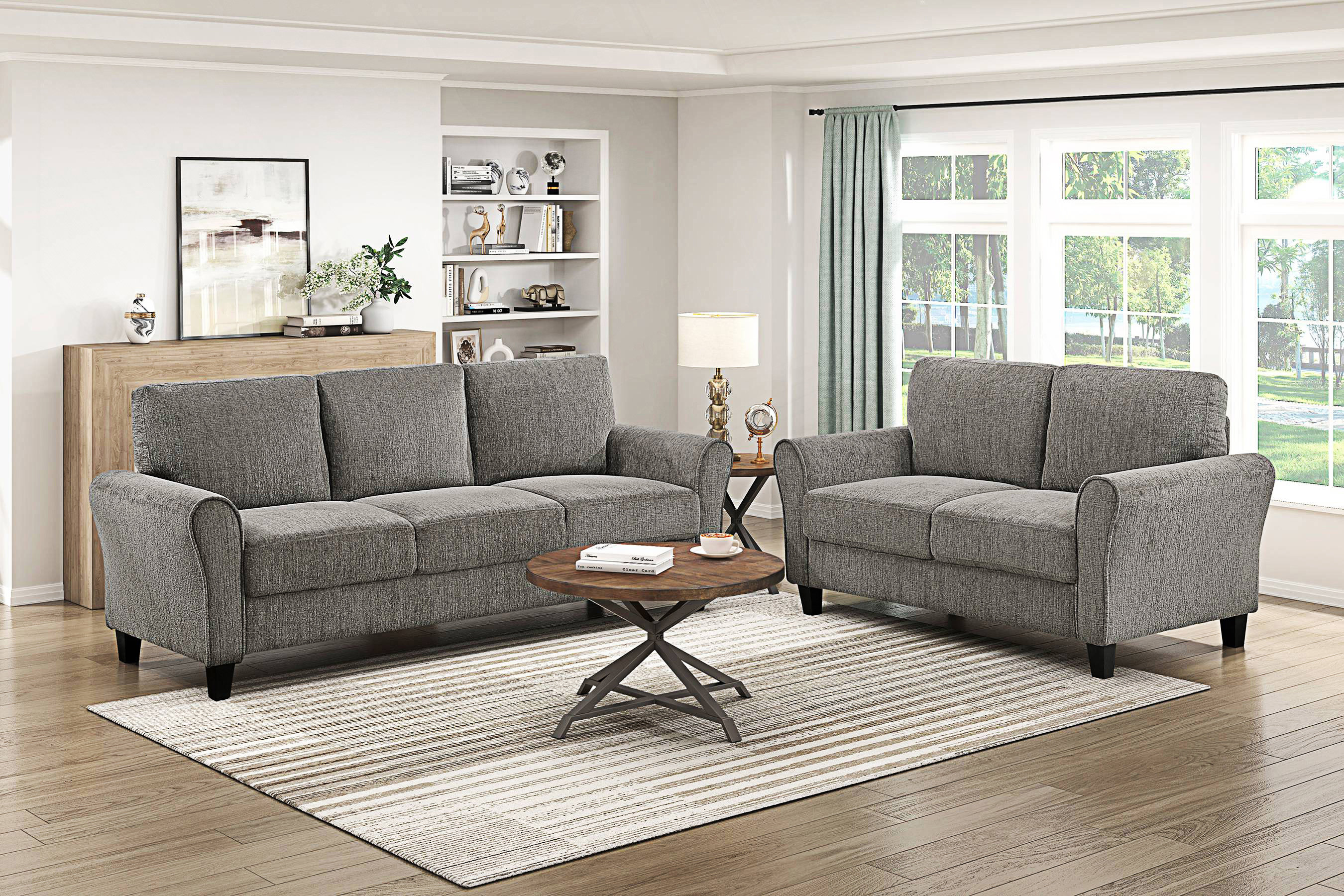 Lark Manor™ Classic Comfort 2Pc Sofa Set, Living Room Furniture Sofa ...
