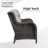 Bonia Wicker 4 - Person Patio Conversation Set with Cushions-2054875442-2049054040