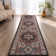 Antiq Red Medallion Design Anti-Slip Carpet
