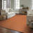 Brenly Geometric Machine Washable Non Skid Indoor Area Rug - Orange-1682318764