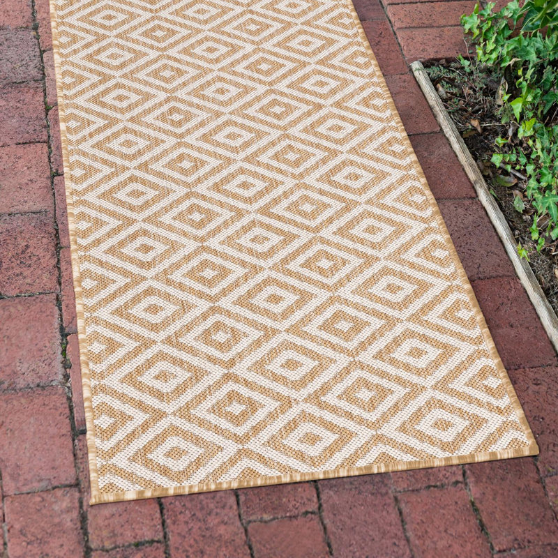 Tapis d'extérieur Jill Zarin Costa Rica, Tapis de couloir 2 pi x 6 pi 1 po