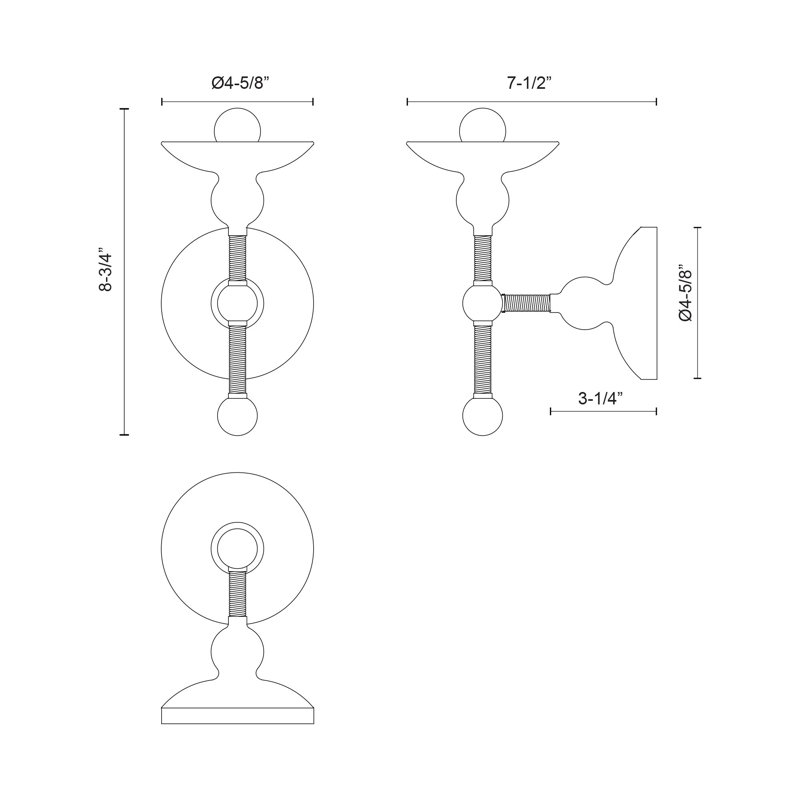 Nadine 1 - Light Bath Sconce, Matte White