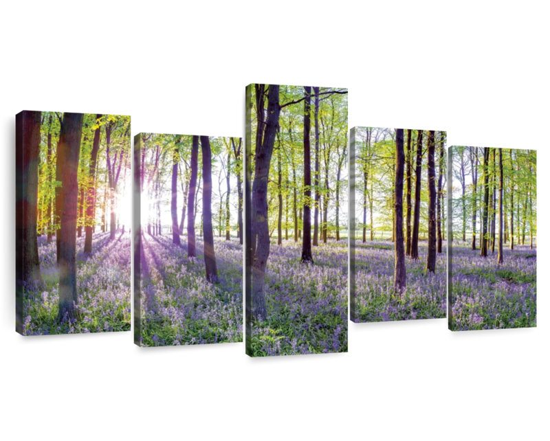 Harnek Bluebells And Sunrise, H 24 po x l 49 po
