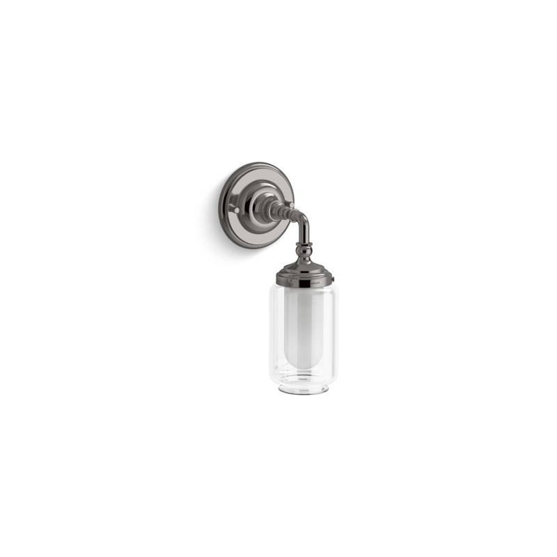 Artifacts One-Light Sconce, Titanium