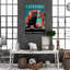 «Cattitude Coffee Co», impression sur toile-1299735389
