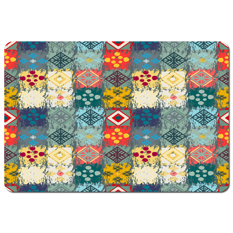 Cyrus Polyester-Coated Hardboard Geometric Rectangle Placemat