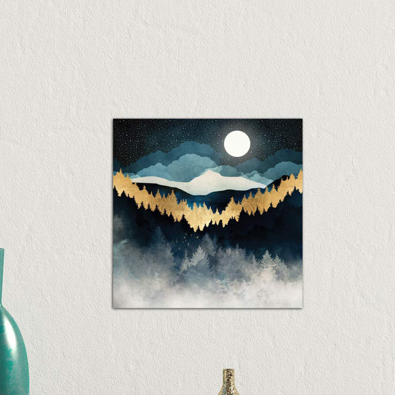 « indigo night » par spacefrog designs-print, Toile tendue, H 18 po x l 18 po x P 1,5 po