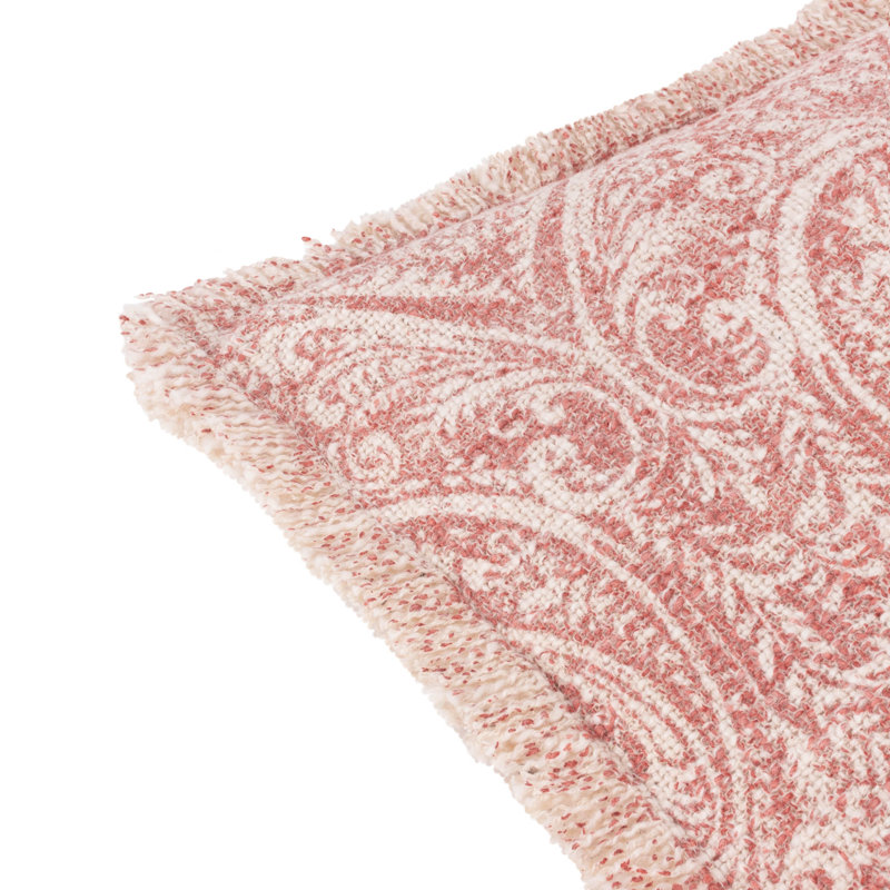 Durelle Damask Square Throw Cushion, Pink