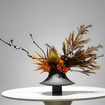 Luxury Faux Floral Arrangement – Elegant Vase With Artificial Flowers