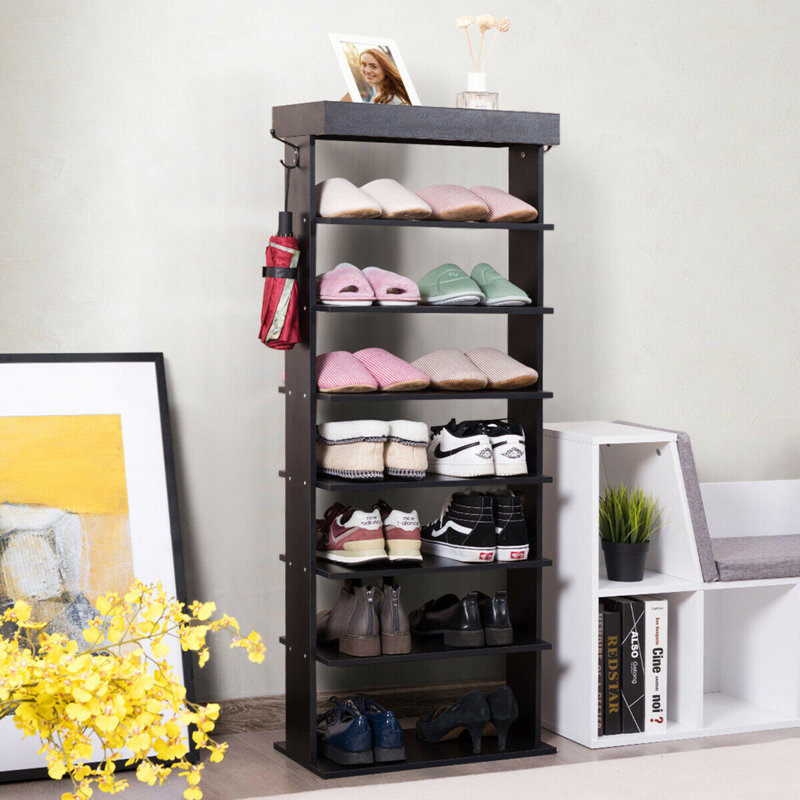 14 - Pair Shoe Rack, Black
