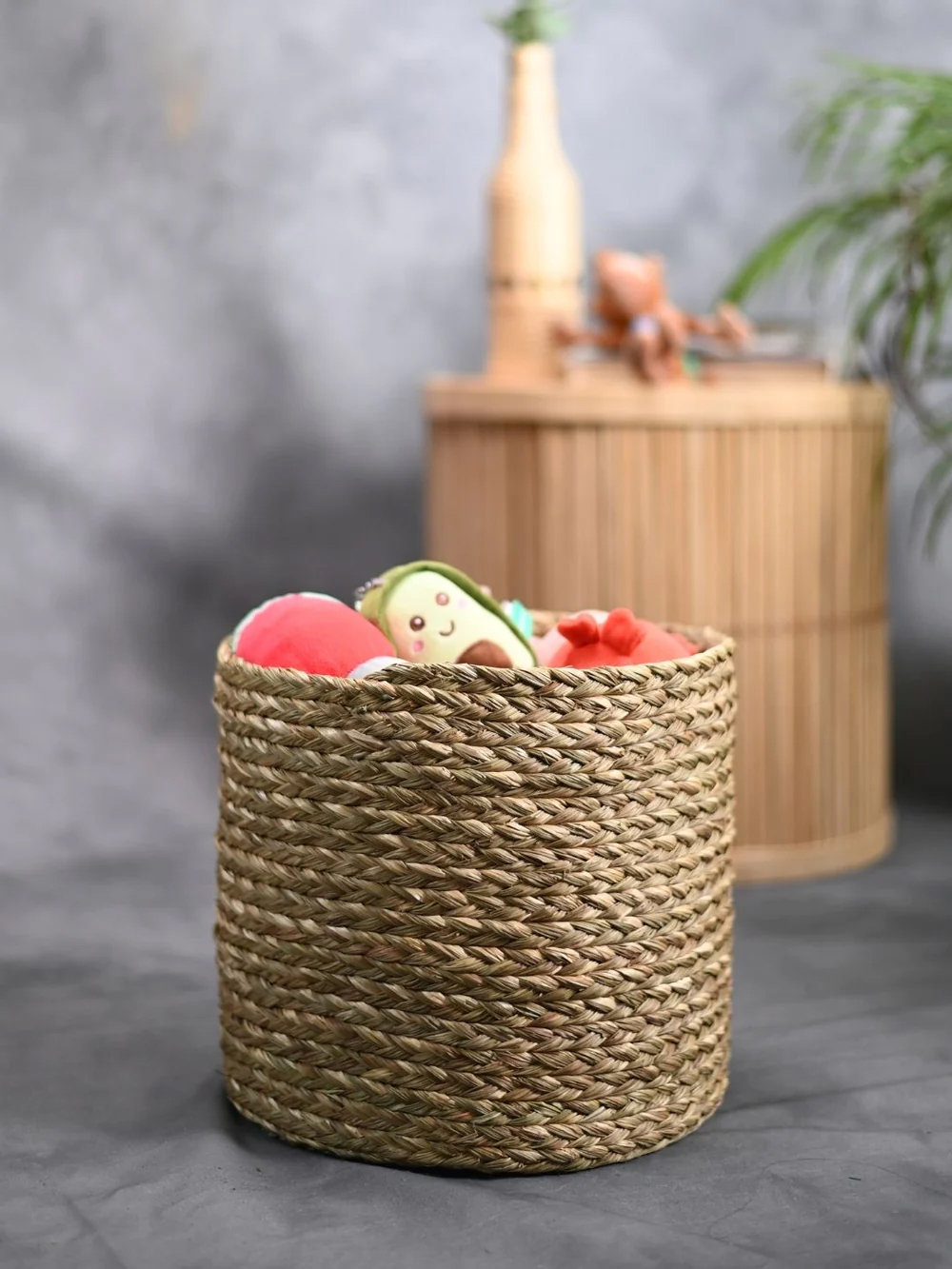 Handmade Seagrass Decorative Basket