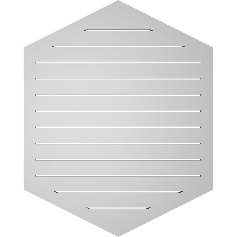 Pente verticale verticale en uréthane 6 pi, 40" H x 32" W x 1.5" D